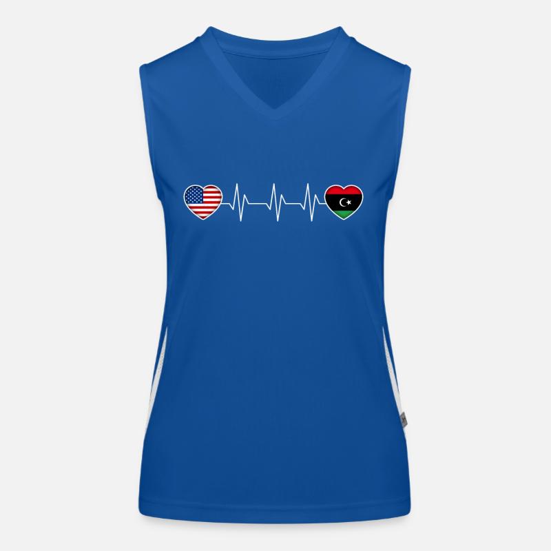 Libyen Funktionelles Kontrast-Tank Top für Frauen