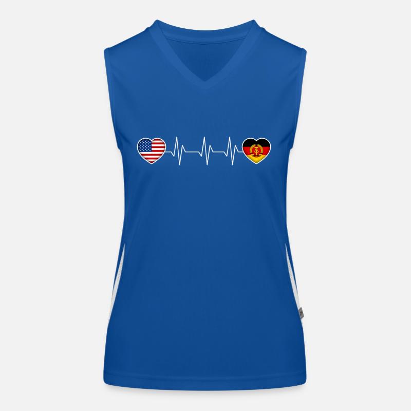 DDR Funktionelles Kontrast-Tank Top für Frauen