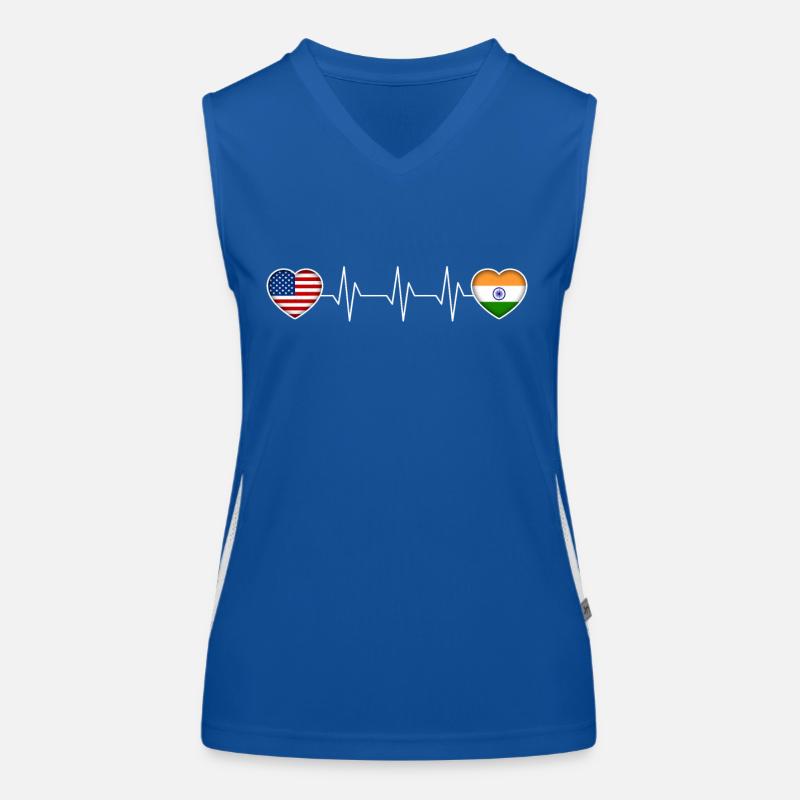 Inde Débardeur respirant contrasté Femme