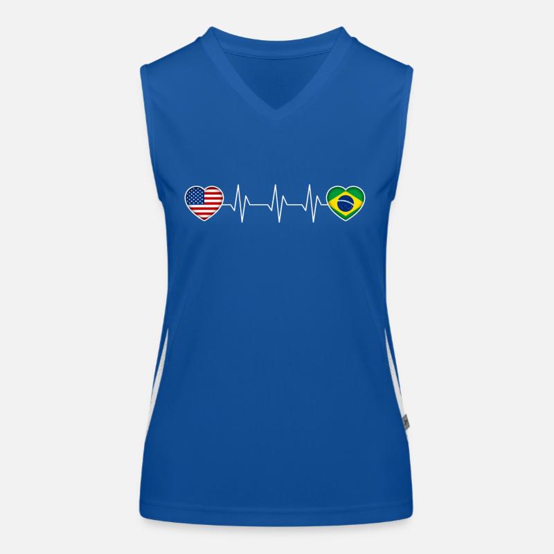 Brésil Débardeur respirant contrasté Femme
