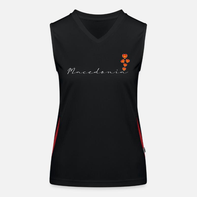 Macedonia Women's Functional Contrast Tank Top