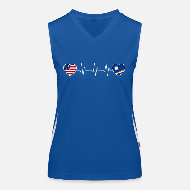 Marshall (Îles) Débardeur respirant contrasté Femme