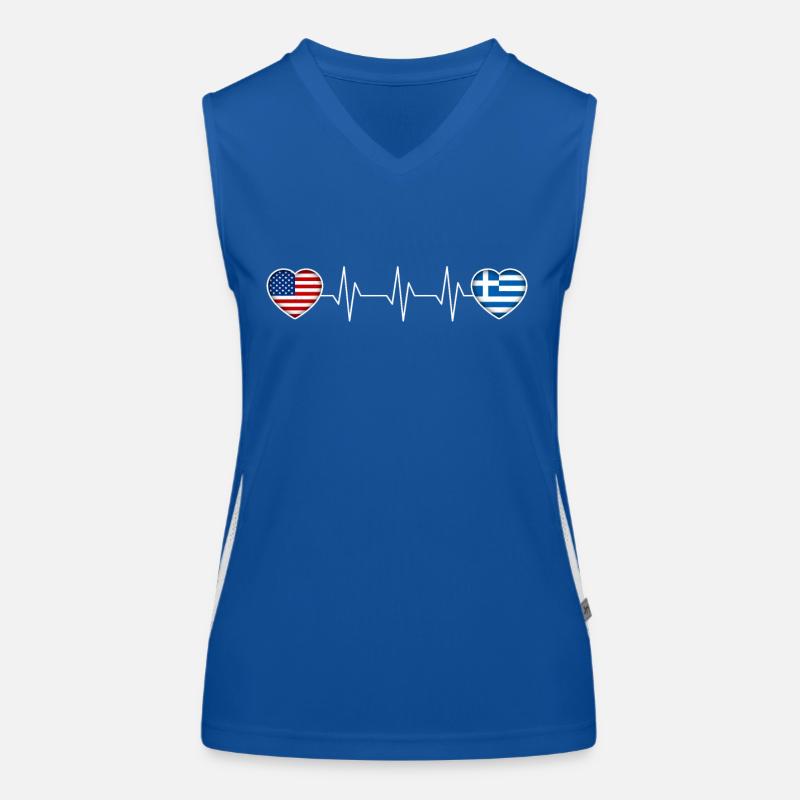 Grèce Débardeur respirant contrasté Femme