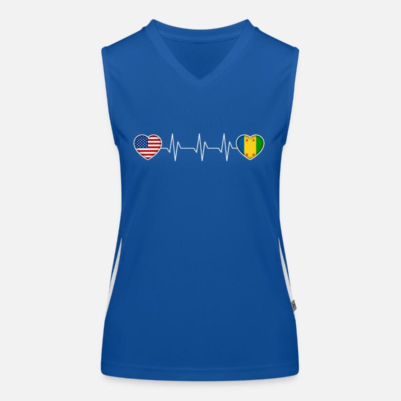 Ogoni Funktionelles Kontrast-Tank Top für Frauen