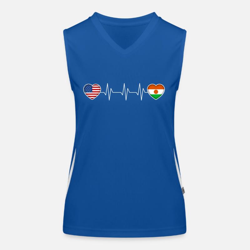 Niger Funktionelles Kontrast-Tank Top für Frauen