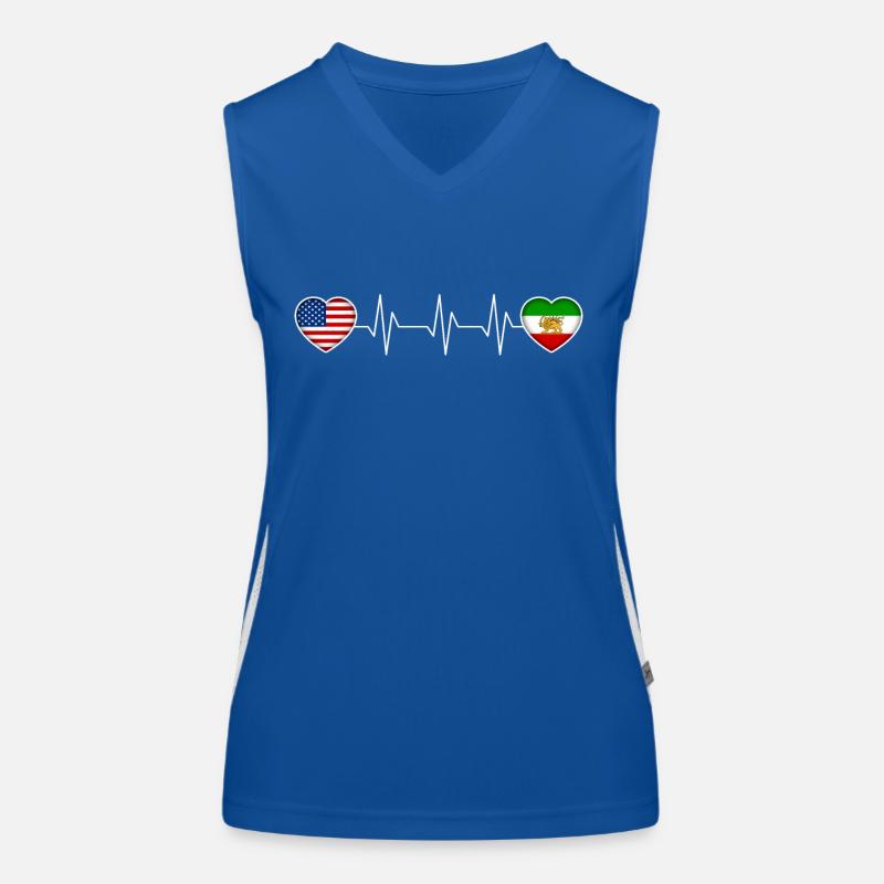 Perse Débardeur respirant contrasté Femme