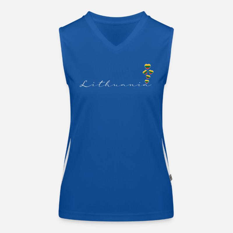 Litauen Funktionelles Kontrast-Tank Top für Frauen