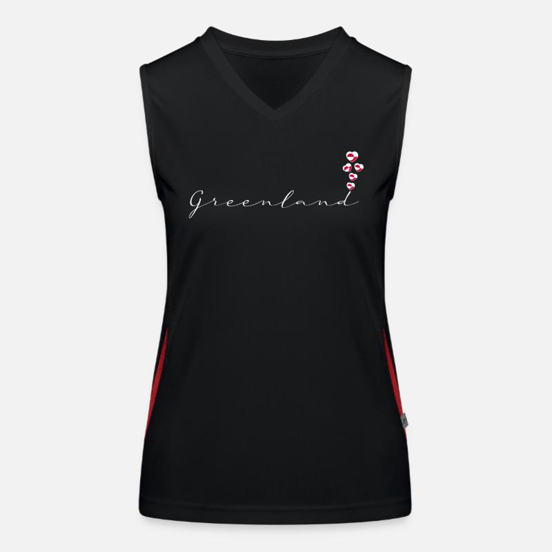 Grönland Funktionelles Kontrast-Tank Top für Frauen