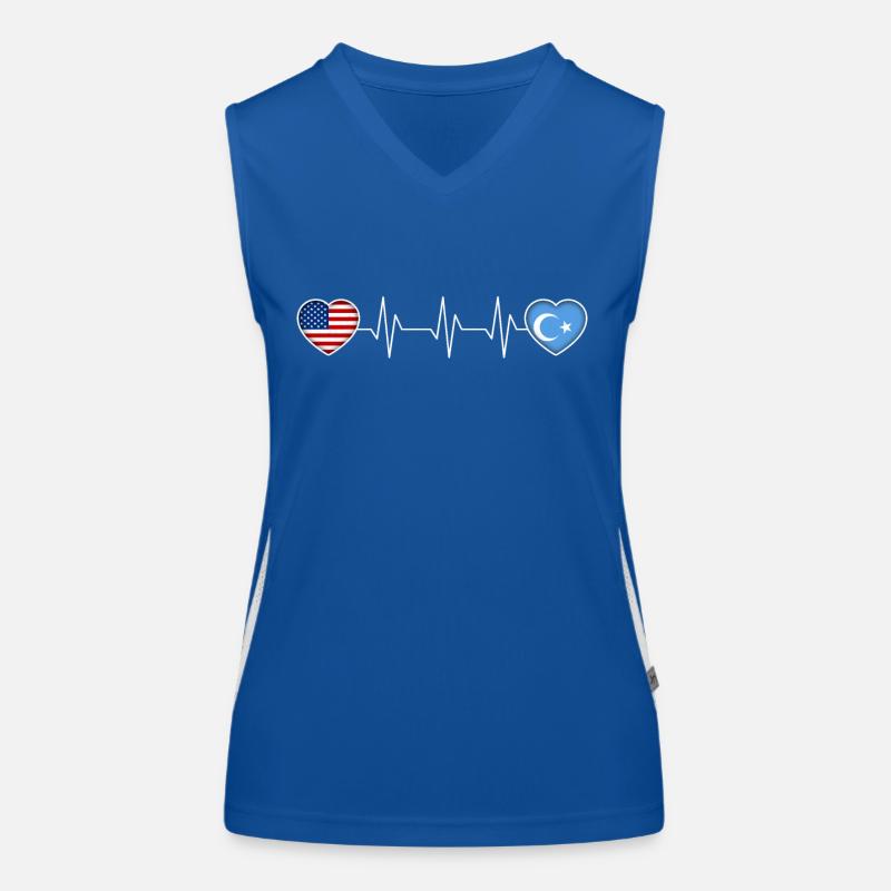 Uiguren Funktionelles Kontrast-Tank Top für Frauen