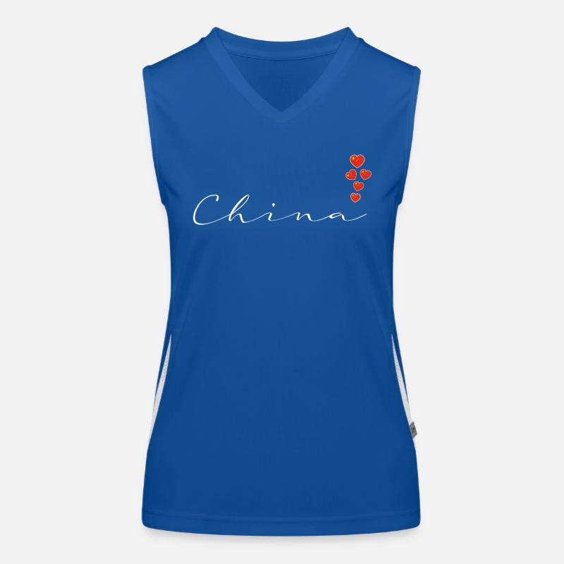 China Women's Functional Contrast Tank Top