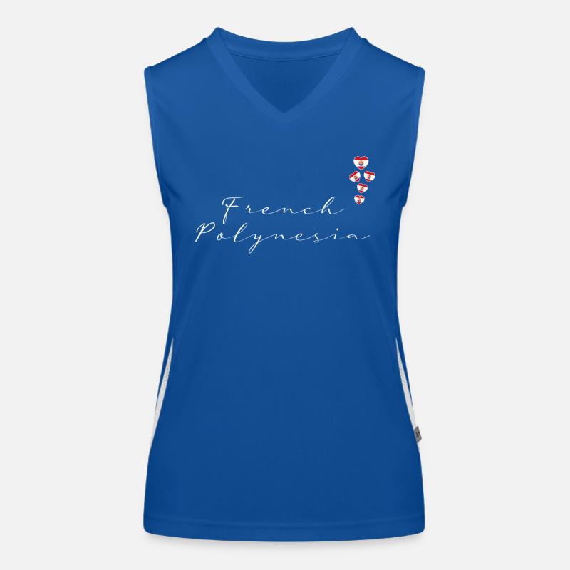 French Polynesia Women's Functional Contrast Tank Top