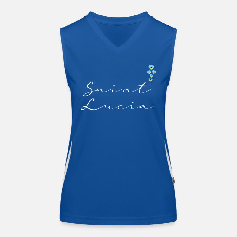 St. Lucia Funktionelles Kontrast-Tank Top für Frauen