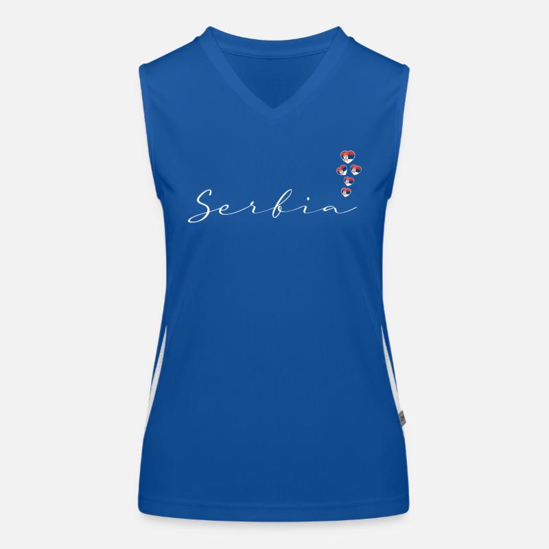 Serbia Women's Functional Contrast Tank Top