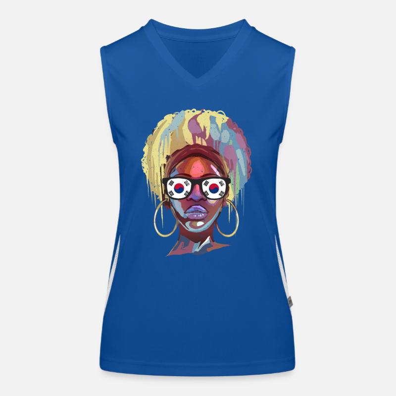 Corée du Sud Débardeur respirant contrasté Femme