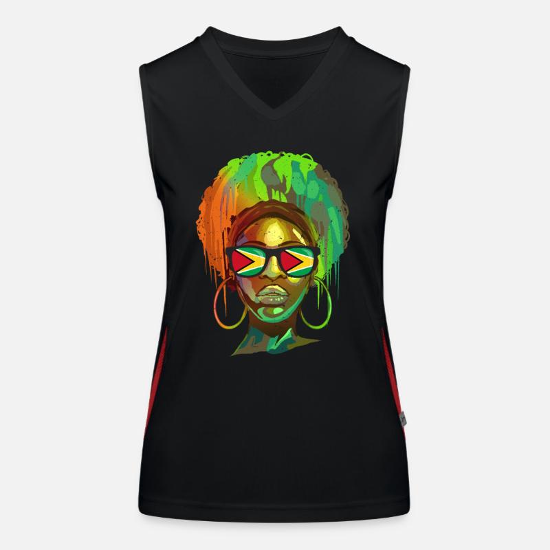 Guyana Débardeur respirant contrasté Femme