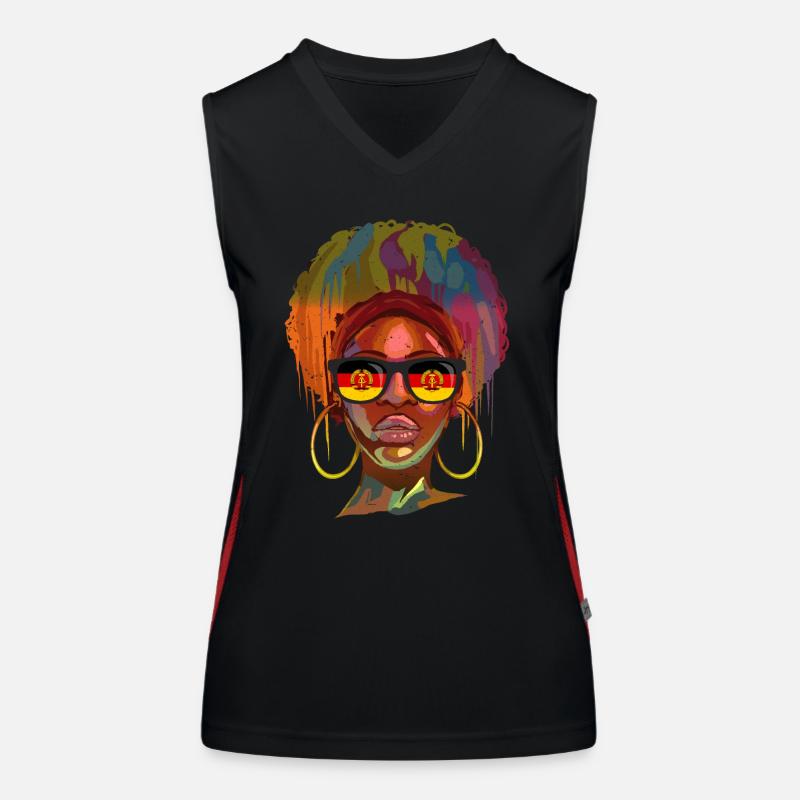 DDR Funktionelles Kontrast-Tank Top für Frauen