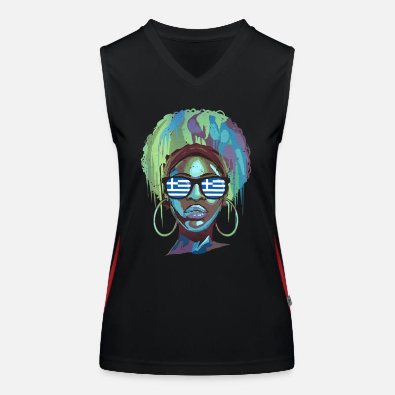 Grèce Débardeur respirant contrasté Femme