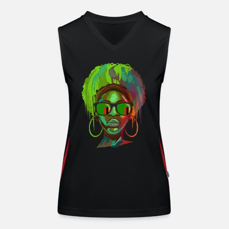 Zambia Women's Functional Contrast Tank Top