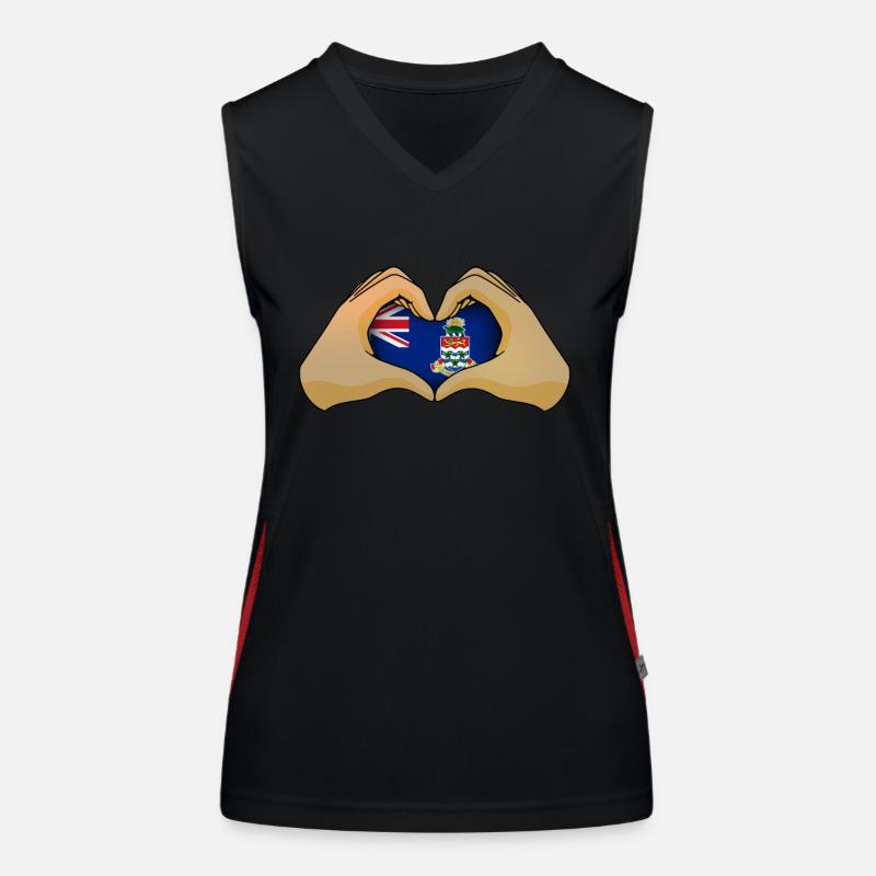 Kaimaninseln Funktionelles Kontrast-Tank Top für Frauen