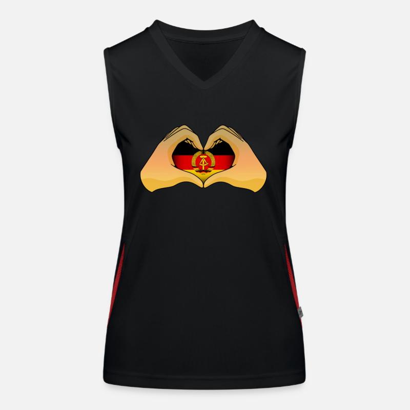 DDR Funktionelles Kontrast-Tank Top für Frauen