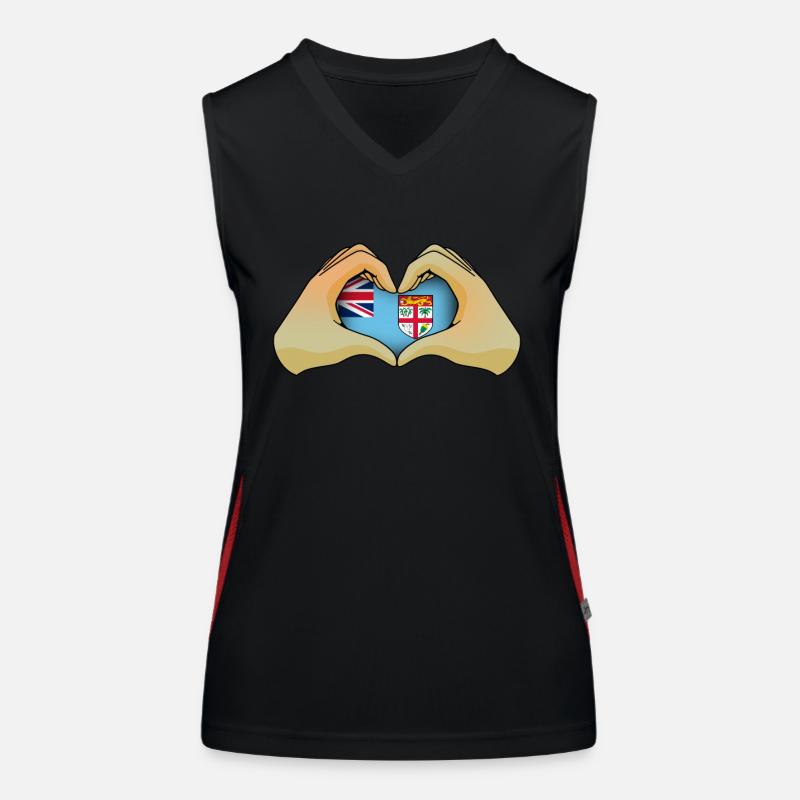 Fidschi Funktionelles Kontrast-Tank Top für Frauen