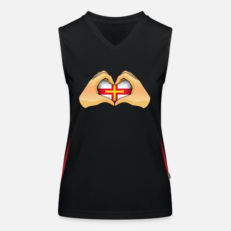 Guernsey Funktionelles Kontrast-Tank Top für Frauen