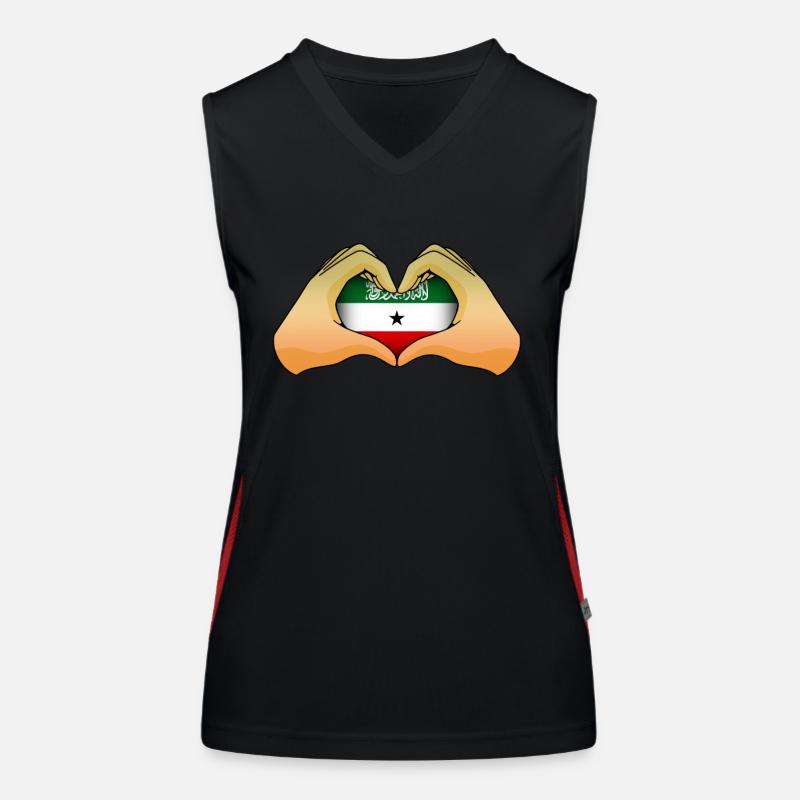 Somaliland Funktionelles Kontrast-Tank Top für Frauen