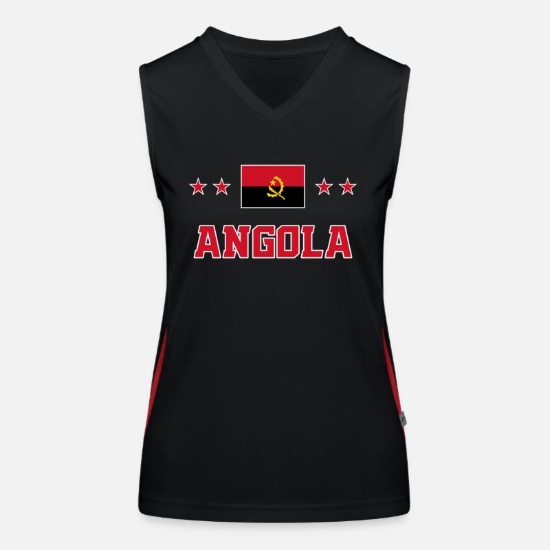 Angola Funktionelles Kontrast-Tank Top für Frauen