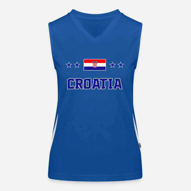 Croatie Débardeur respirant contrasté Femme