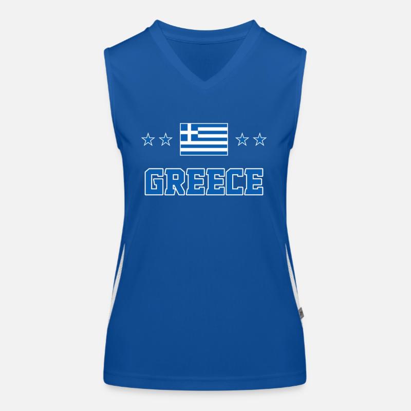 Greece Women's Functional Contrast Tank Top