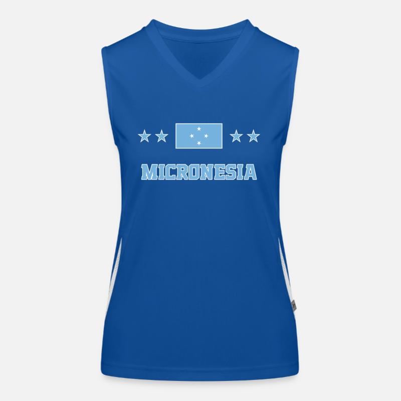 Mikronesien Funktionelles Kontrast-Tank Top für Frauen