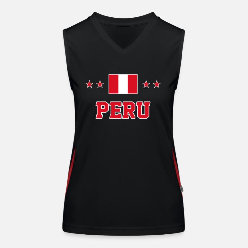 Peru Funktionelles Kontrast-Tank Top für Frauen