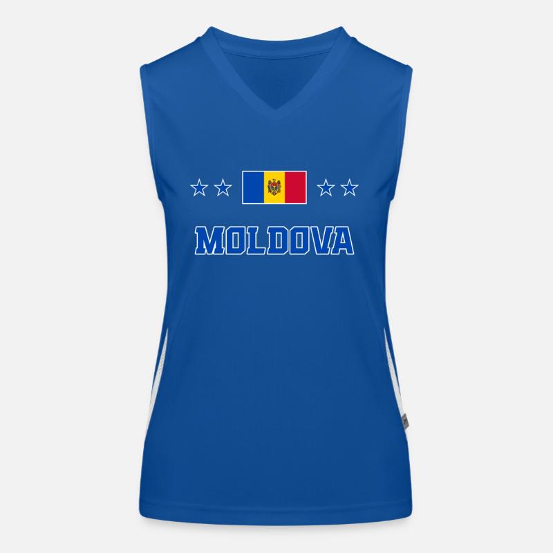 Moldova Women's Functional Contrast Tank Top