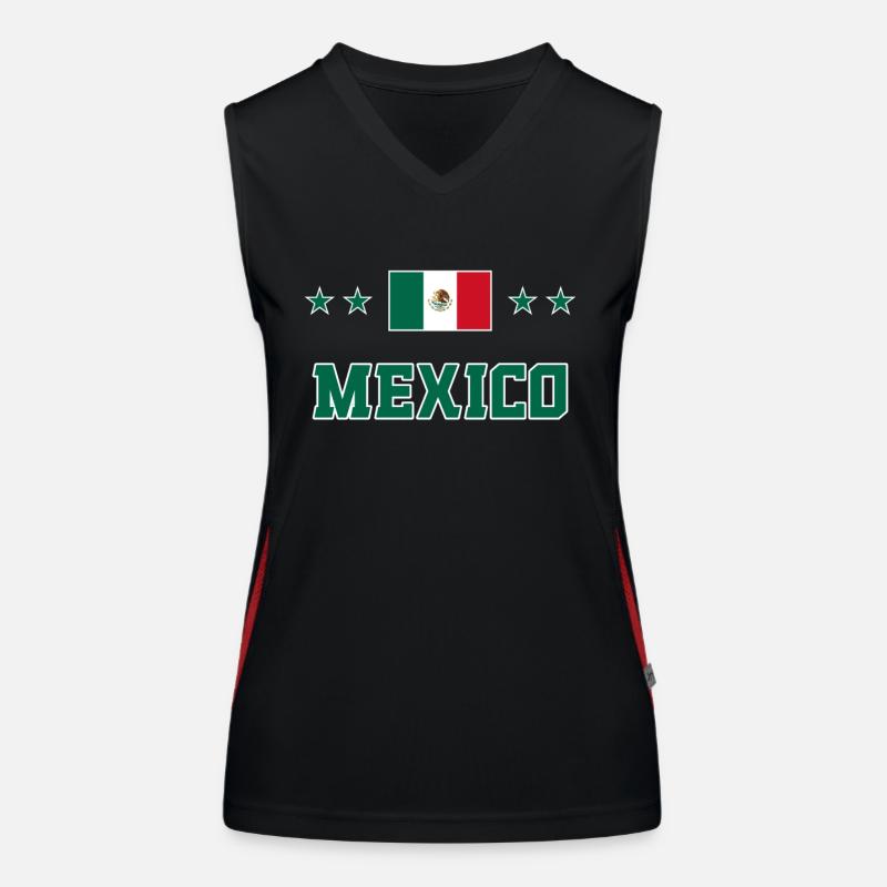 Mexiko Funktionelles Kontrast-Tank Top für Frauen