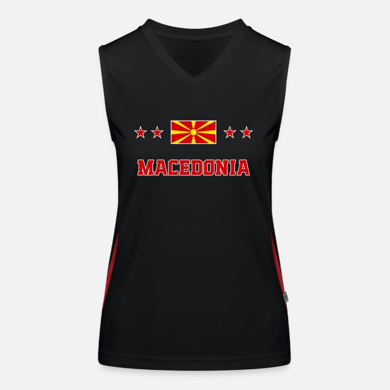 Macedonia Women's Functional Contrast Tank Top