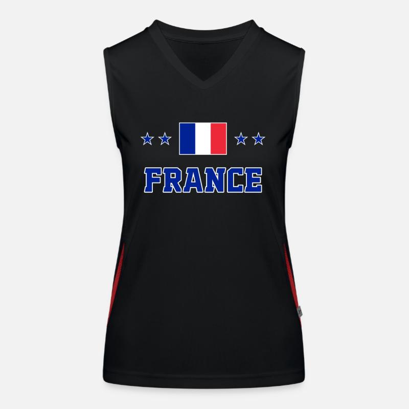 Frankreich Funktionelles Kontrast-Tank Top für Frauen
