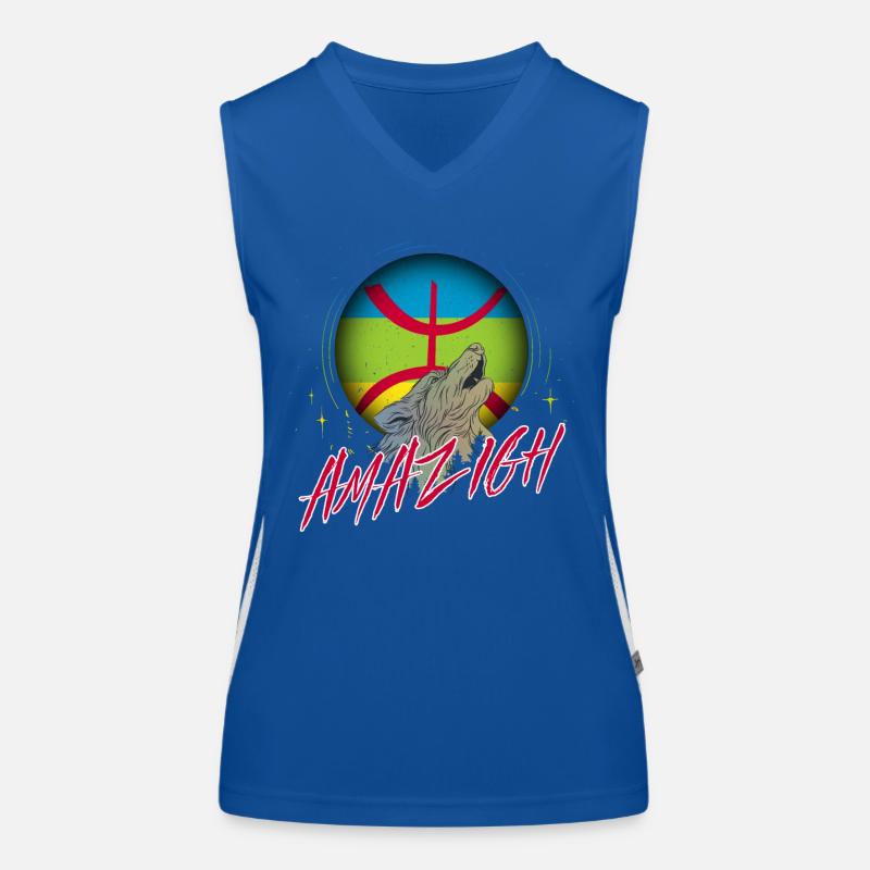 Amazigh Funktionelles Kontrast-Tank Top für Frauen