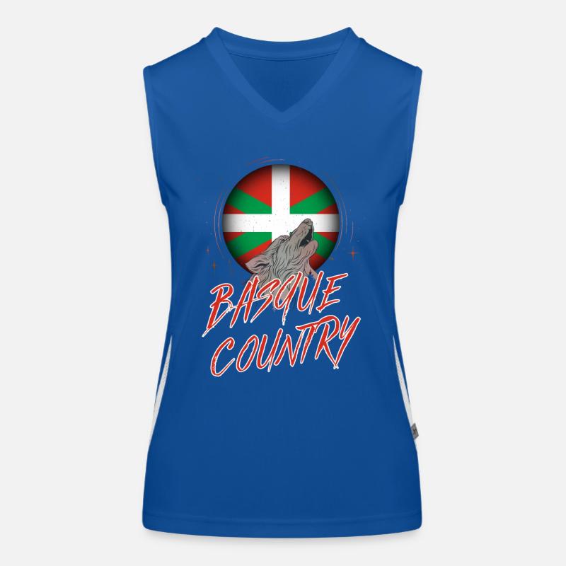 Baskenland Funktionelles Kontrast-Tank Top für Frauen