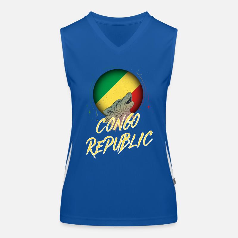 République du Congo Débardeur respirant contrasté Femme
