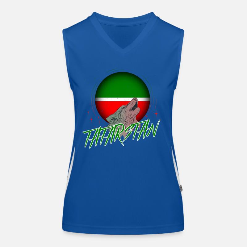 Tatarstan Funktionelles Kontrast-Tank Top für Frauen
