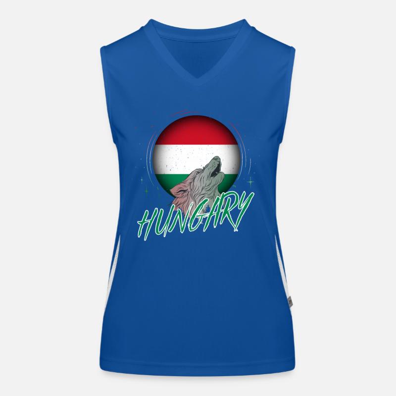Ungarn Funktionelles Kontrast-Tank Top für Frauen