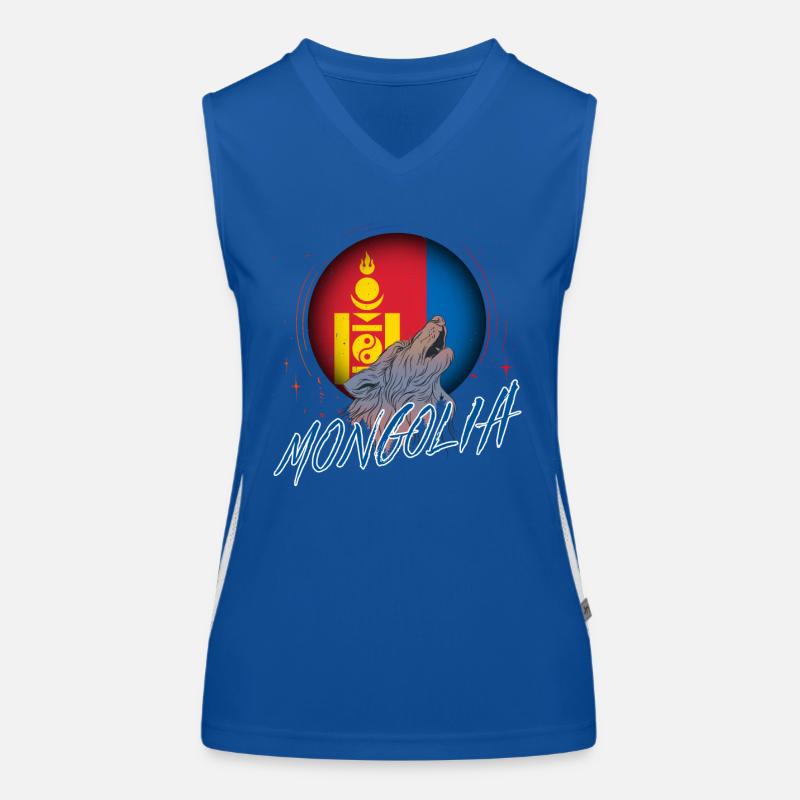 Mongolei Funktionelles Kontrast-Tank Top für Frauen