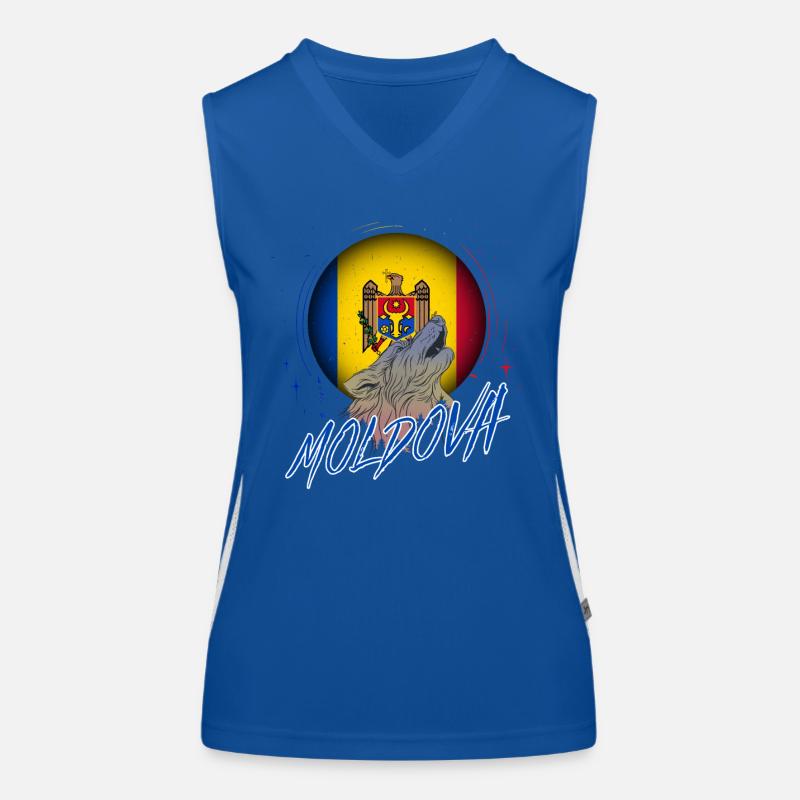 Moldova Women's Functional Contrast Tank Top