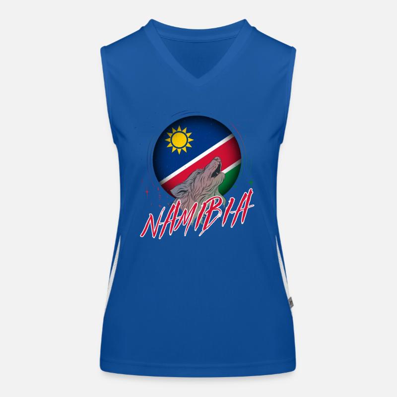 Namibia Funktionelles Kontrast-Tank Top für Frauen