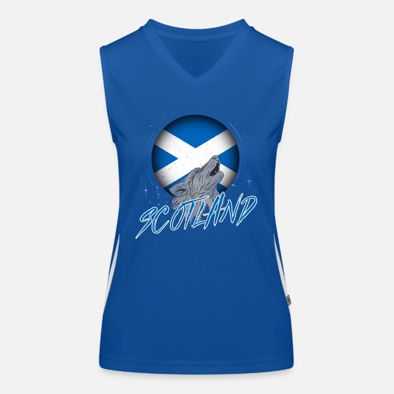 Schottland Funktionelles Kontrast-Tank Top für Frauen