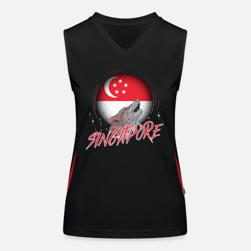 Singapur Funktionelles Kontrast-Tank Top für Frauen