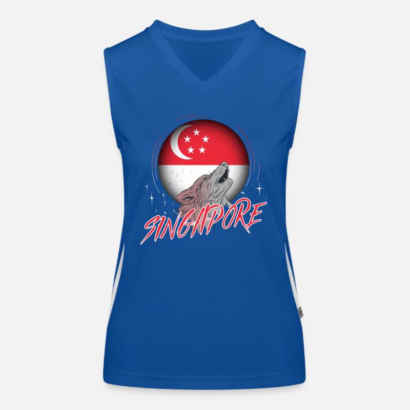 Singapur Funktionelles Kontrast-Tank Top für Frauen