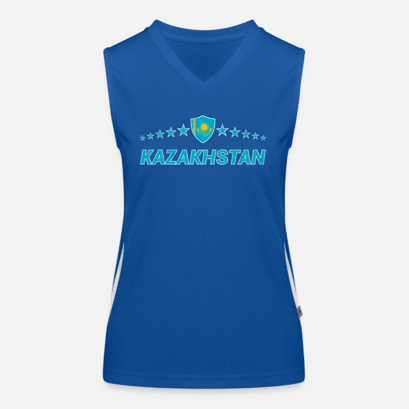 Kasachstan Funktionelles Kontrast-Tank Top für Frauen