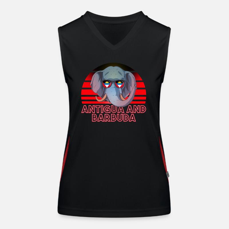 Antigua und Barbuda Funktionelles Kontrast-Tank Top für Frauen