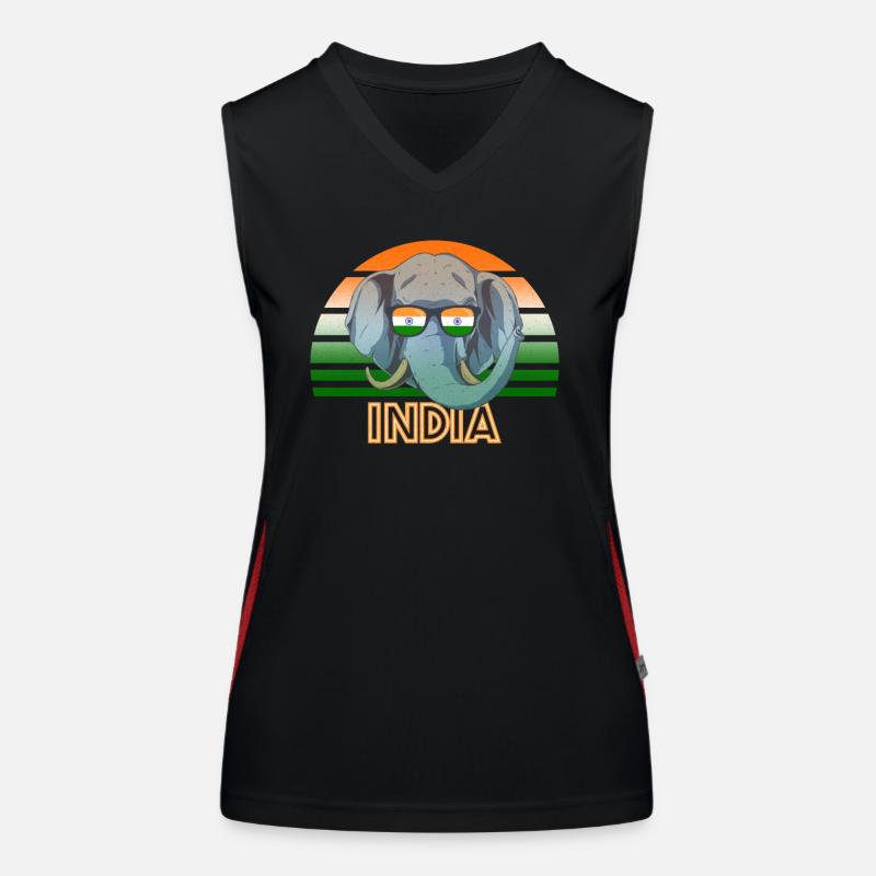 Inde Débardeur respirant contrasté Femme